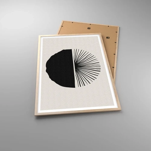 Poster in einem Rahmen aus heller Eiche - Eine Reihe von Möglichkeiten - 61x91 cm