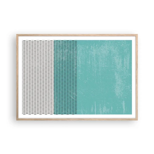 Poster in einem Rahmen aus heller Eiche - Eine ausgewogene Komposition - 100x70 cm