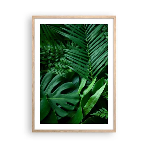 Poster in einem Rahmen aus heller Eiche - Eingebettet ins Grüne - 50x70 cm