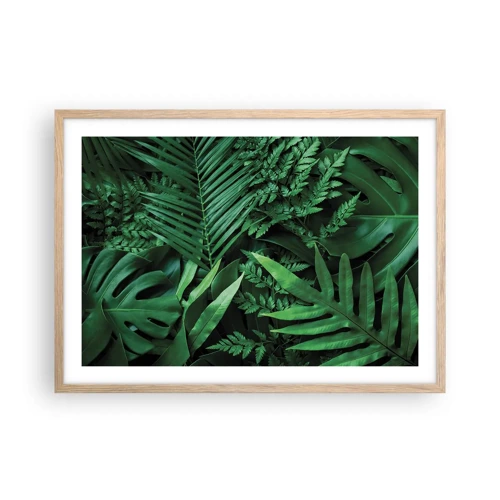 Poster in einem Rahmen aus heller Eiche - Eingebettet ins Grüne - 70x50 cm