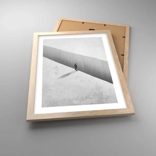 Poster in einem Rahmen aus heller Eiche - Klares Ziel - 30x40 cm