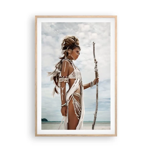 Poster in einem Rahmen aus heller Eiche - Königin der Tropen - 61x91 cm