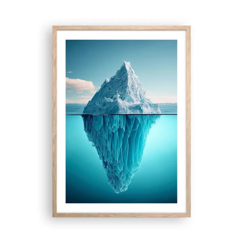 Poster in einem Rahmen aus heller Eiche - Königin des Eises - 50x70 cm