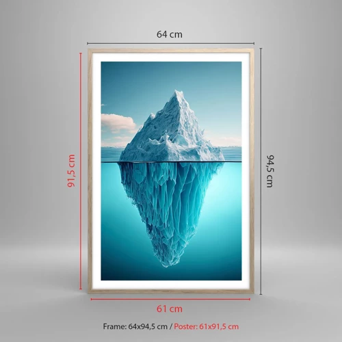 Poster in einem Rahmen aus heller Eiche - Königin des Eises - 61x91 cm