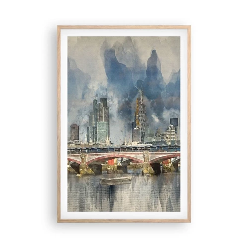 Poster in einem Rahmen aus heller Eiche - London in seiner ganzen Pracht - 61x91 cm