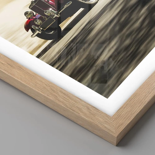 Poster in einem Rahmen aus heller Eiche - Schöner als Nike von Samothrake - 30x30 cm