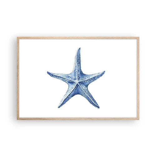 Poster in einem Rahmen aus heller Eiche - Stern des Meeres - 91x61 cm