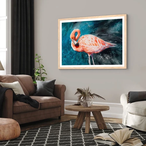 Poster in einem Rahmen aus heller Eiche - Von Natur aus dekorativ - 40x30 cm