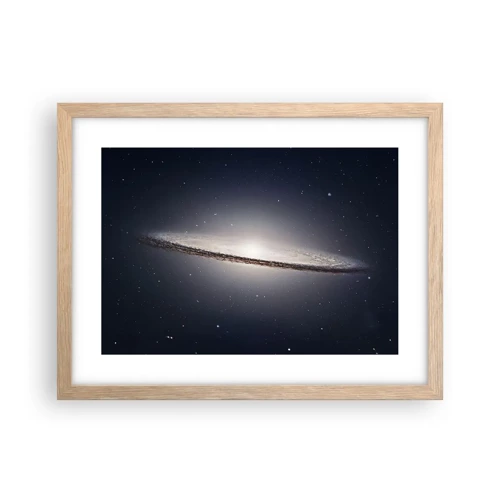 Poster in einem Rahmen aus heller Eiche - Vor langer Zeit in einer weit entfernten Galaxie ... - 40x30 cm