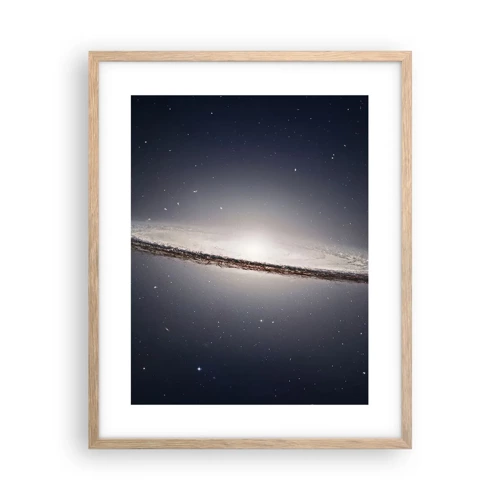 Poster in einem Rahmen aus heller Eiche - Vor langer Zeit in einer weit entfernten Galaxie ... - 40x50 cm