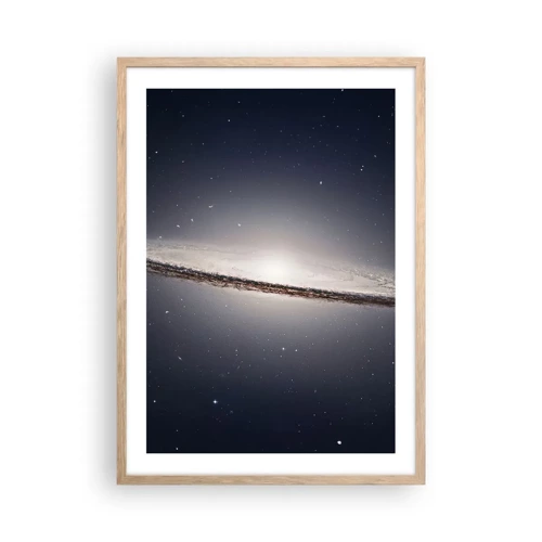 Poster in einem Rahmen aus heller Eiche - Vor langer Zeit in einer weit entfernten Galaxie ... - 50x70 cm