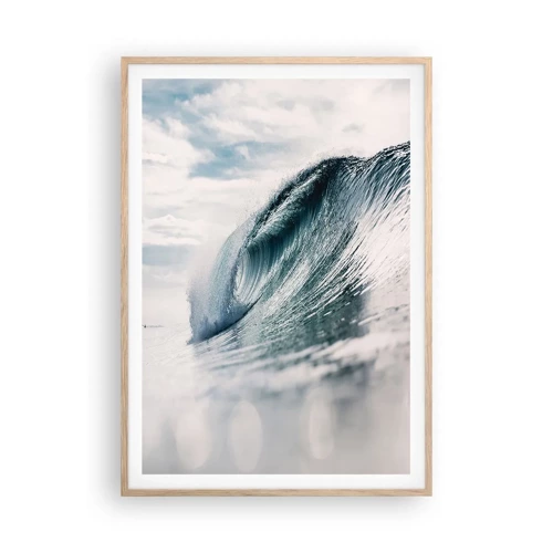 Poster in einem Rahmen aus heller Eiche - Wasserspitze - 70x100 cm