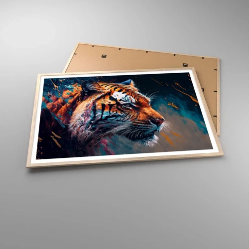 Poster in einem Rahmen aus heller Eiche - Wilde Schönheit - 100x70 cm