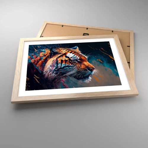 Poster in einem Rahmen aus heller Eiche - Wilde Schönheit - 40x30 cm