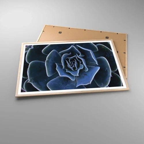 Poster in einem Rahmen aus heller Eiche - Wüstenblume - 100x70 cm