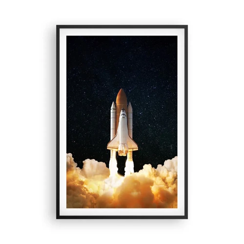 Poster in einem schwarzem Rahmen - Ad Astra! - 61x91 cm