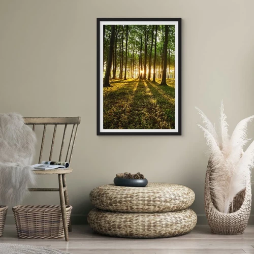 Poster in einem schwarzem Rahmen - Alle Frühlingsfotografie - 50x70 cm