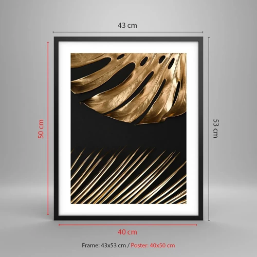 Poster in einem schwarzem Rahmen - Anders und genauso teuer - 40x50 cm