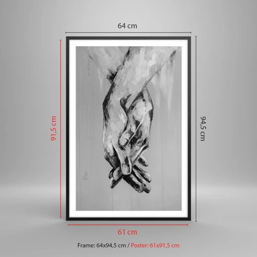 Poster in einem schwarzem Rahmen - Anfang… - 61x91 cm