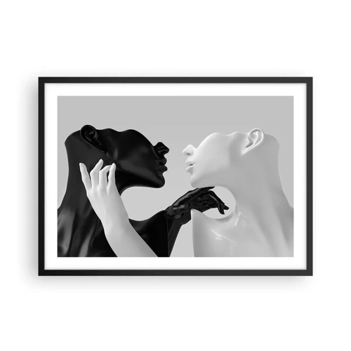 Poster in einem schwarzem Rahmen - Anziehung - Begierde - 70x50 cm