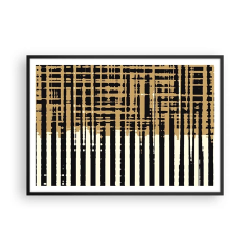 Poster in einem schwarzem Rahmen - Architektonische Abstraktion - 100x70 cm