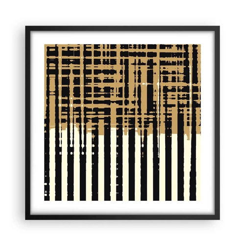 Poster in einem schwarzem Rahmen - Architektonische Abstraktion - 50x50 cm