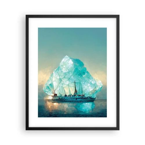Poster in einem schwarzem Rahmen - Arktischer Diamant - 40x50 cm