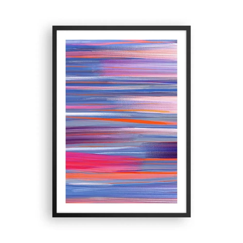 Poster in einem schwarzem Rahmen - Aufstieg zum Regenbogen - 50x70 cm