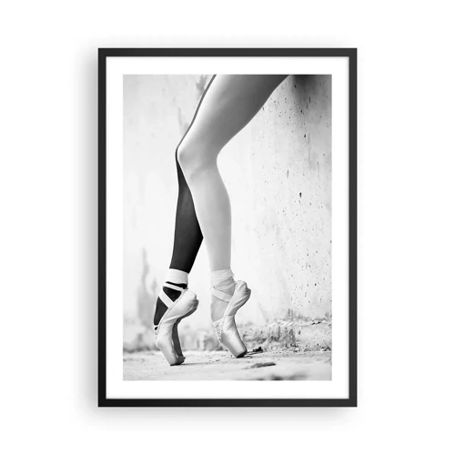 Poster in einem schwarzem Rahmen - Ballerina, voilà! - 50x70 cm