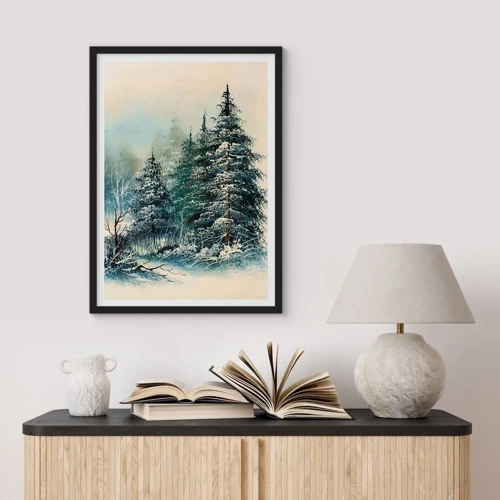 Poster in einem schwarzem Rahmen - Bereit für Weihnachten - 50x70 cm