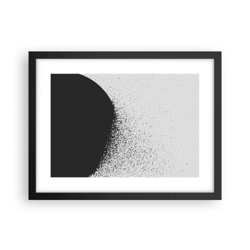 Poster in einem schwarzem Rahmen - Bewegung von Molekülen - 40x30 cm