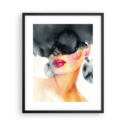 Poster in einem schwarzem Rahmen - Das Geheimnis der Eleganz - 40x50 cm