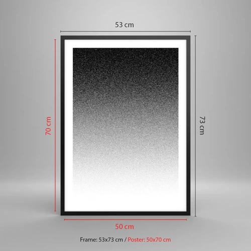 Poster in einem schwarzem Rahmen - Dem Licht entgegen - 50x70 cm
