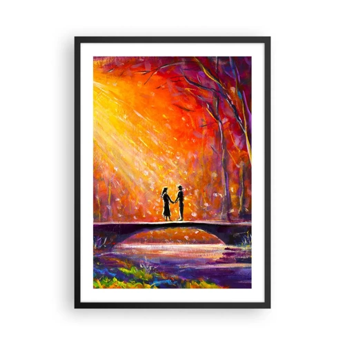 Poster in einem schwarzem Rahmen - Der Himmel liebt sie auch - 50x70 cm