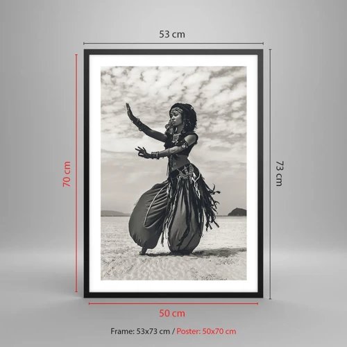 Poster in einem schwarzem Rahmen - Der Tanz der südlichen Inseln - 50x70 cm