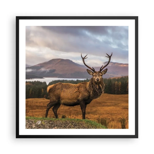 Poster in einem schwarzem Rahmen - Die Majestät der Natur - 60x60 cm