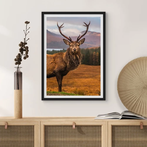 Poster in einem schwarzem Rahmen - Die Majestät der Natur - 70x100 cm