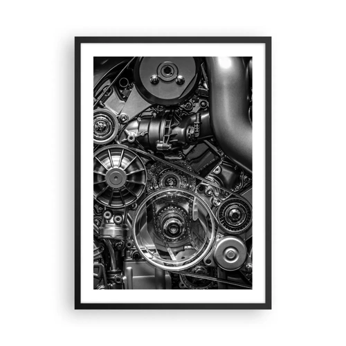 Poster in einem schwarzem Rahmen - Die Poesie der Mechanik - 50x70 cm