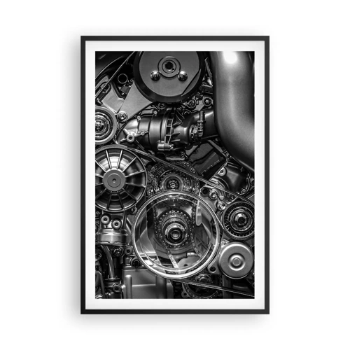 Poster in einem schwarzem Rahmen - Die Poesie der Mechanik - 61x91 cm