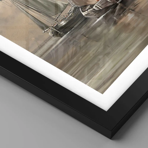 Poster in einem schwarzem Rahmen - Die Rückkehr der Matrosen - 70x100 cm