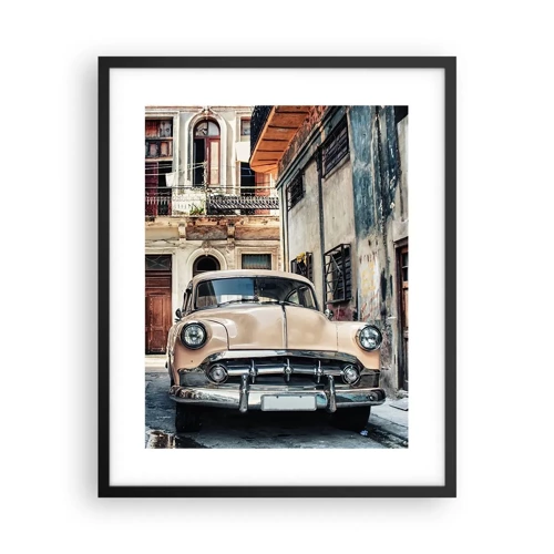 Poster in einem schwarzem Rahmen - Die Siesta in Havanna - 40x50 cm
