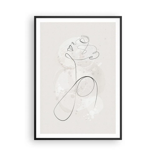 Poster in einem schwarzem Rahmen - Die Spirale der Schönheit - 70x100 cm