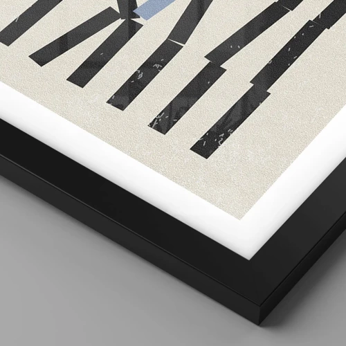 Poster in einem schwarzem Rahmen - Domino – Komposition - 40x30 cm