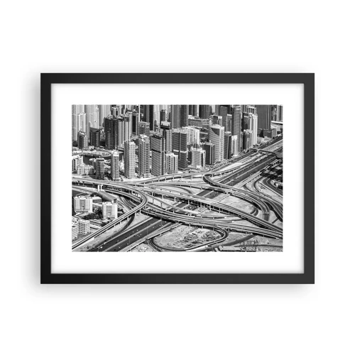 Poster in einem schwarzem Rahmen - Dubai - die unmögliche Stadt - 40x30 cm