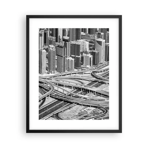 Poster in einem schwarzem Rahmen - Dubai - die unmögliche Stadt - 40x50 cm