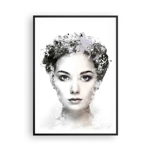 Poster in einem schwarzem Rahmen - Ein äußerst stilvolles Portrait - 70x100 cm