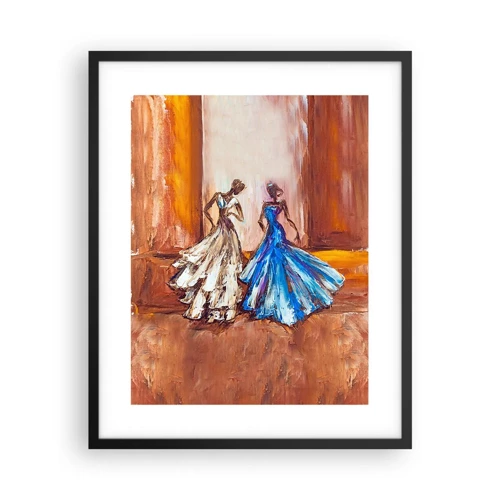 Poster in einem schwarzem Rahmen - Ein dankbares Duo - 40x50 cm