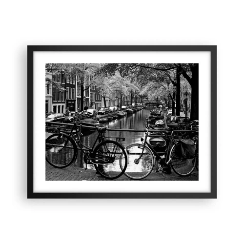 Poster in einem schwarzem Rahmen - Ein sehr holländischer Anblick - 50x40 cm