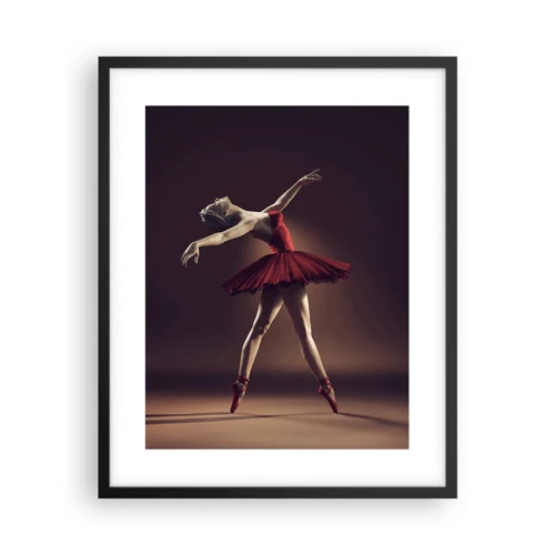 Poster in einem schwarzem Rahmen - Eine Primaballerina - 40x50 cm