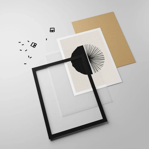 Poster in einem schwarzem Rahmen - Eine Reihe von Möglichkeiten - 30x40 cm